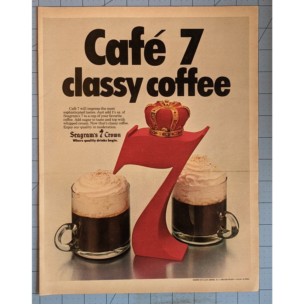 Vintage Print Ad 1979 Seagrams Whiskey